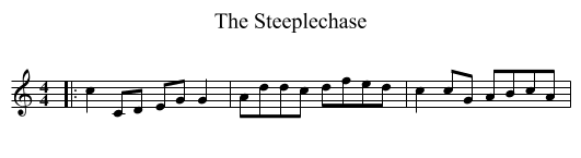 Steeplechase, The  - staff notation