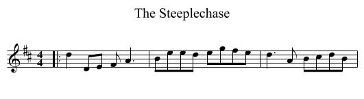 Steeplechase, The  - staff notation