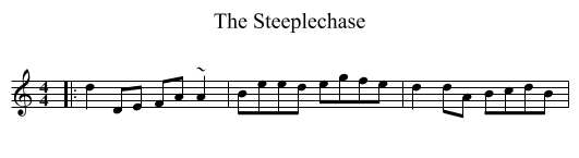 Steeplechase, The  - staff notation