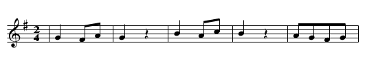 STEH ICH IM FELD - staff notation