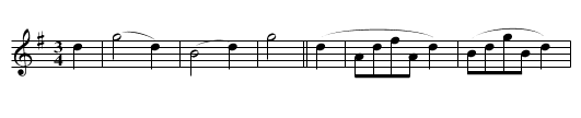 Steirische (1.) - staff notation