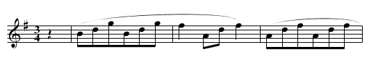 Steirische (2.) - staff notation