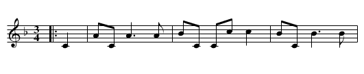 Steirische (2.) - staff notation