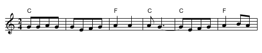 Stella di Maggio - staff notation