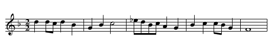 Stella splendens - staff notation