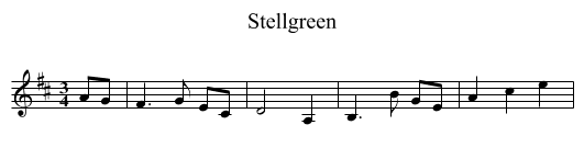 Stellgreen - staff notation