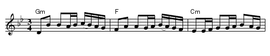 Stenselepolskan - staff notation
