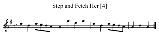 Step and Fetch Her [4] - staff notation