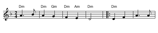 Steppin Out - staff notation
