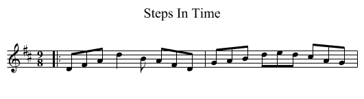 Steps In Time - staff notation