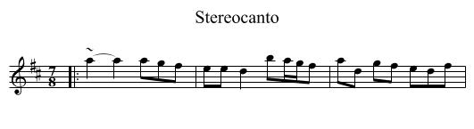 Stereocanto - staff notation