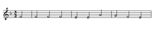 Sternlied von den heiligen drei Koenigen - staff notation