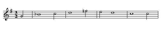 Stete Liebe - staff notation
