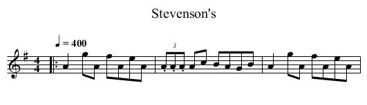 Stevenson's - staff notation