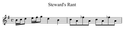 Steward's Rant - staff notation