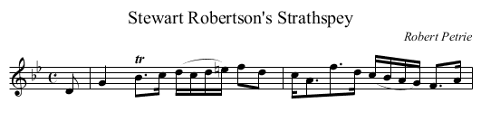 Stewart Robertson's Strathspey - staff notation
