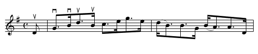 STEWART'S LASSIE - staff notation