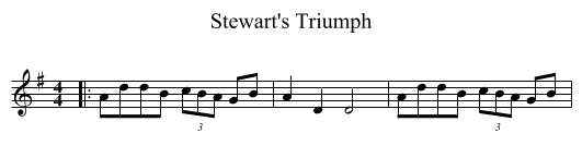 Stewart's Triumph - staff notation