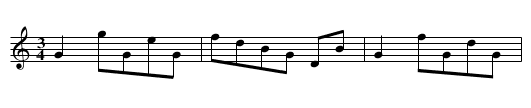 Steyrer Tanz in C, nr. 11 - staff notation