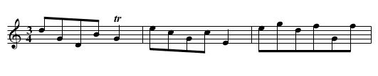 Steyrer Tanz in C, nr. 13 - staff notation