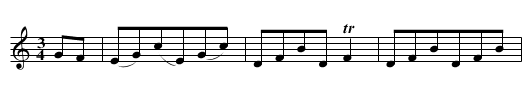 Steyrer Tanz in C, nr. 1 - staff notation