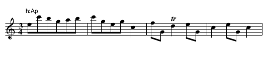 Steyrer Tanz in C, nr. 26 - staff notation