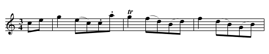Steyrer Tanz in C, nr. 33 - staff notation