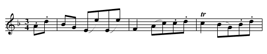 Steyrer Tanz in F, nr. 11 - staff notation