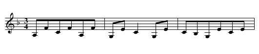 Steyrer Tanz in F, nr. 22 - staff notation