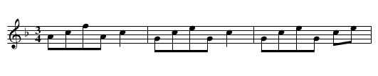 Steyrer Tanz in F, nr. 7 - staff notation