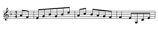 Steyrer Tanz in F, nr. 9 - staff notation