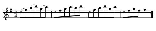 Steyrer Tanz in G, nr. 11 - staff notation