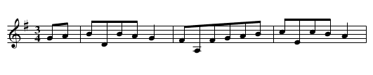 Steyrer Tanz in G, nr. 17 - staff notation