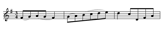 Steyrer Tanz in G, nr. 19 - staff notation