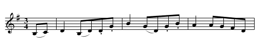 Steyrer Tanz in G, nr. 21 - staff notation