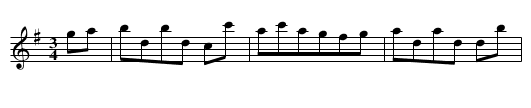 Steyrer Tanz in G, nr. 25 - staff notation