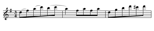 Steyrer Tanz in G, nr. 27 - staff notation