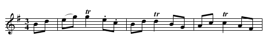 Steyrer Tanz in G, nr. 45 - staff notation