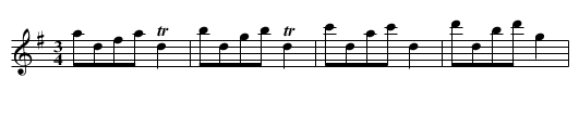 Steyrer Tanz in G, nr. 57 - staff notation