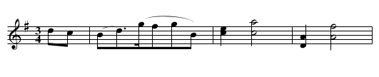 Steyrer Tanz in G, nr. 5 - staff notation