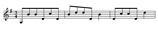 Steyrer Tanz in G, nr. 66 - staff notation