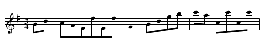 Steyrer Tanz in G, nr. 73 - staff notation