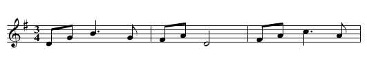 Steyrer Tanz in G, nr. 74 - staff notation