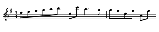 Steyrer Tanz in G, nr. 7 - staff notation