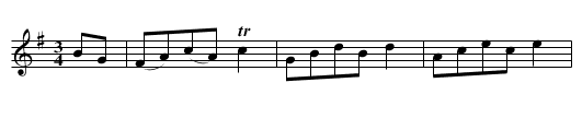 Steyrer Tanz in G, nr. 8 - staff notation