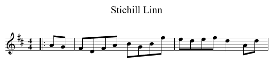 Stichill Linn - staff notation