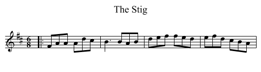 Stig, The  - staff notation
