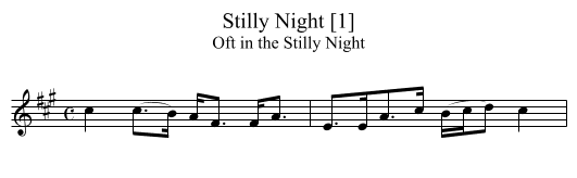 Stilly Night [1] - staff notation