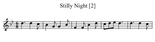 Stilly Night [2] - staff notation