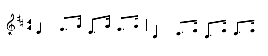 Stirling Castle - staff notation